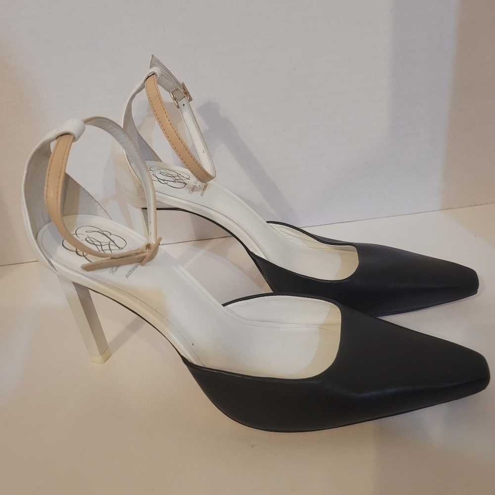 Cruella Deville Style Elegant Black and White Women's Heels Size 8M